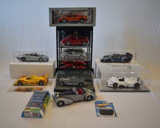 High end die cast car collection