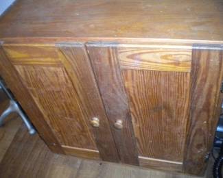 Pine storage cabinet