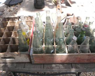 Old soda bottles