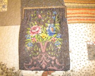 Antique beaded bag