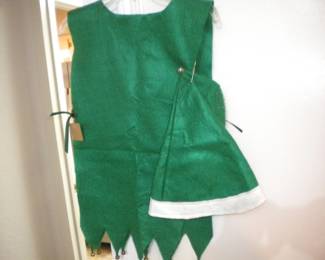 Vintage felt elf outfit/ missing one shoe cover