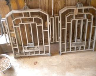 Fabulous teller window cages from an old bank