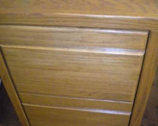 2 drawer wood file cabinet one of 2