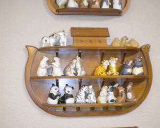 Noah's Ark collector S&P shelves with 23 pair SOLD as a SET