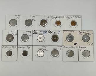 Louisiana, Alabama, Mississippi and Virginia Tax Tokens
