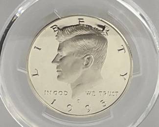 1995-S Silver Proof Kennedy Half Dollar, PCGS PR69 DCAM