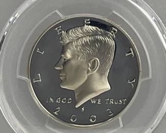 2003-S Silver Proof Kennedy Half Dollar, PCGS PR69 DCAM