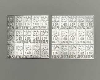 Two 15 grain Silver Bars