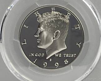 1998-S Silver Proof Kennedy Half Dollar, PCGS PR69 DCAM