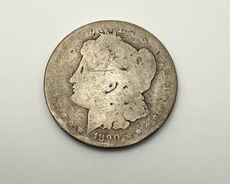 1890-O US Morgan Silver Dollar