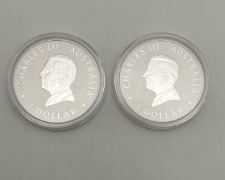 Australia 1 Dollar Kookaburra Silver Rounds