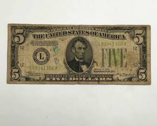 1934 $5 Federal Reserve Note