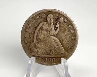 1868-S Seated Liberty Half Dollar