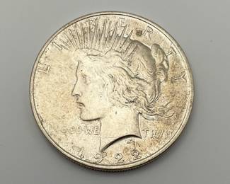 1922 US Peace Silver Dollar