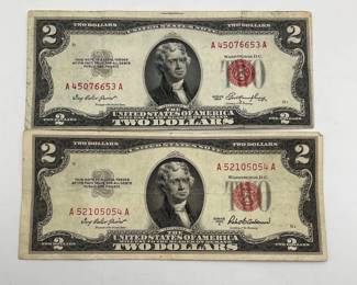 1953 and 1953-A $2 Red Seal Note