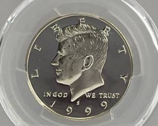 1999-S Silver Proof Kennedy Half Dollar, PCGS PR69 DCAM