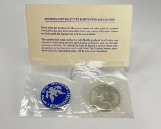 1971 Uncirculated Eisenhower Silver Dollar