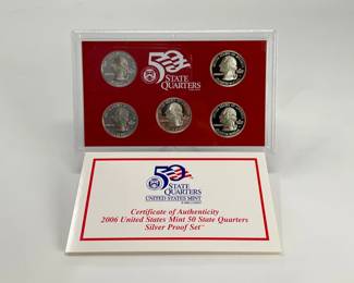 2006 US Mint State Quarters Silver Proof Set