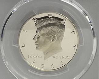 2006-S Silver Proof Kennedy Half Dollar, PCGS PR69 DCAM