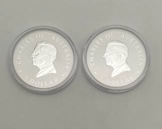 Australia 1 Dollar Kookaburra Silver Rounds