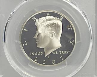 2007-S Silver Proof Kennedy Half Dollar, PCGS PR69 DCAM by Schur Success Group