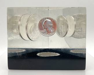 US Bicentennial Coins Paperweight