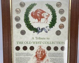 Framed A Tribute to the Old West Coin Collection
