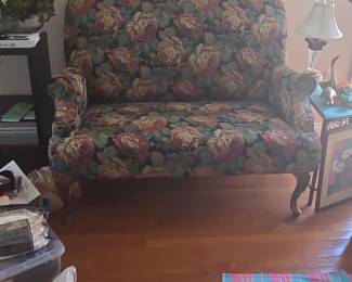 Vintage Floral Loveseat