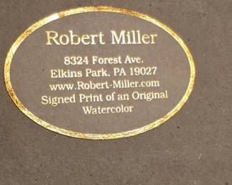 Robert Miller Country Garden Signed Print of an Original Watercolor second image