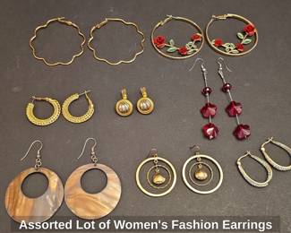Assorted Lot of Womens Fashion Earrings
