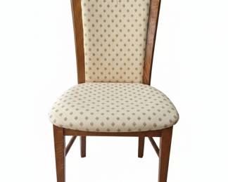 Wooden Dining Chair with Upholstered Seat and Back