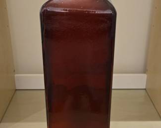 Handmade Recycled Glass Vase Amber