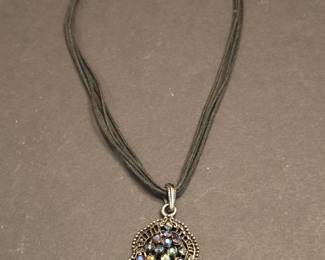Ornate MultiGem Pendant Necklace