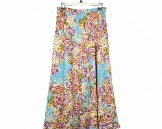 Vintage Floral Maxi Skirt