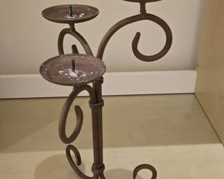 Wrought Iron Scroll Candelabra