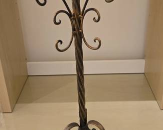 Ornate Wrought Iron Candlestand