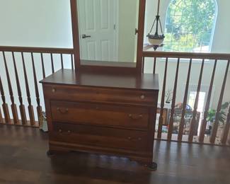 Wooden Dresser with Mirror