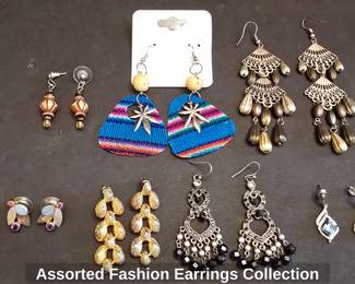 Assorted Fashion Earrings Collection