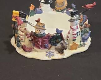 Snowman Figurine Centerpiece