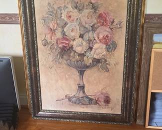 Hageman Turn of Roses I Floral Still Life Painting