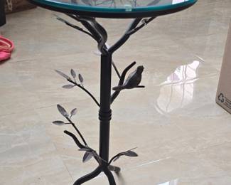 Pier Imports Bronze Bird and Branches Accent Table