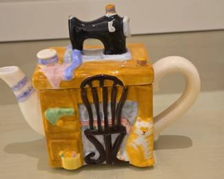 Pfaltzgraff Sewing Room Teapot