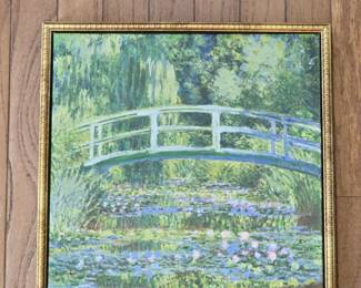 Claude Monets Water Lilies Bridge Reproduction