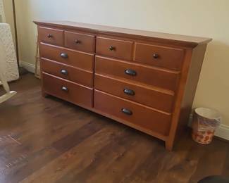 Cherry Finish Drawer Dresser second image