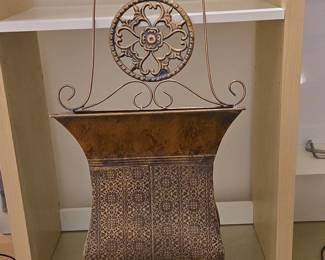 Ornate Metal Wall Planter Set