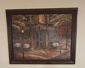 Mandis Cafe by Ruane Manning Wall Art