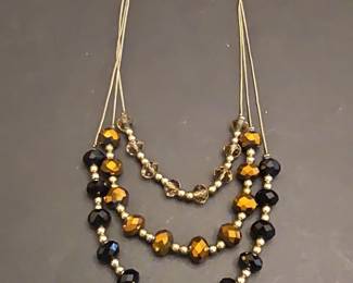 NY Collection MultiStrand Faceted Bead Necklace