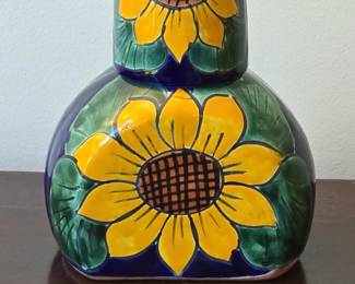 Talavera Sunflower Decanter and Tumbler Set