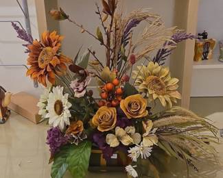 Autumn Harvest Sunflower and Rose Floral Arrangement