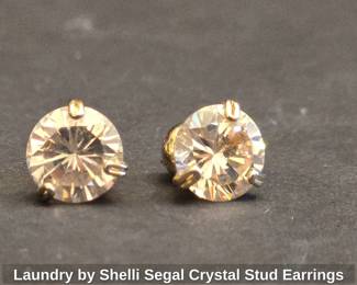 Laundry by Shelli Segal Crystal Stud Earrings